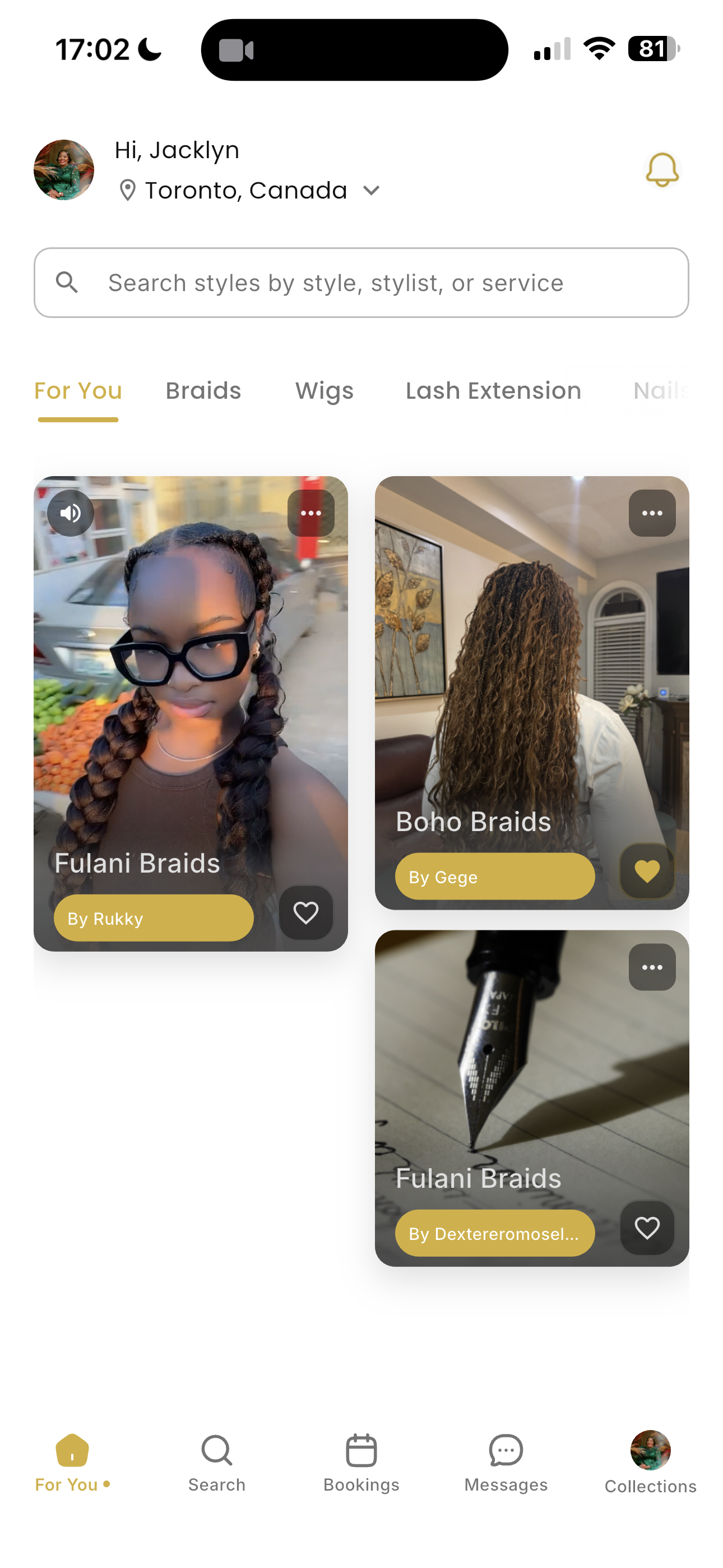 Glammr app discovery experience