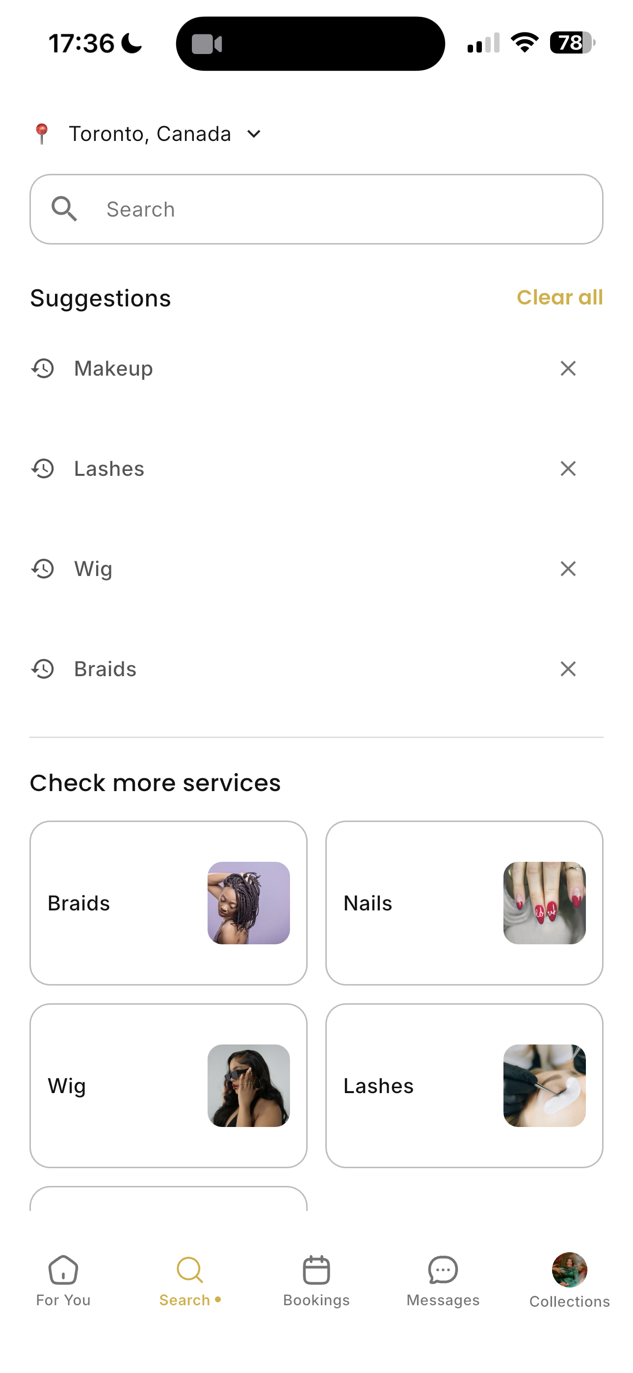 Glammr search and discovery experience
